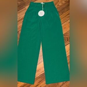 Princess Polly Emerald Green High-Waist Pants